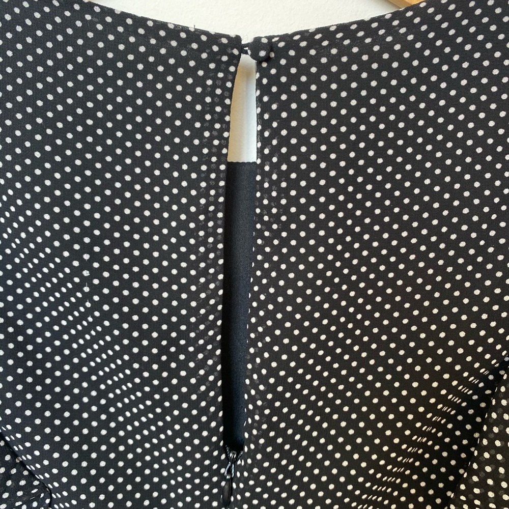 Black Ruffle Dress Size Small - Picture 3 of 4